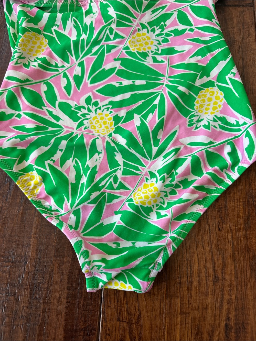 Crewcuts Girls' Ruffle-Strap One-Piece Swimsuit in Pineapple Print - Picture 4 of 7